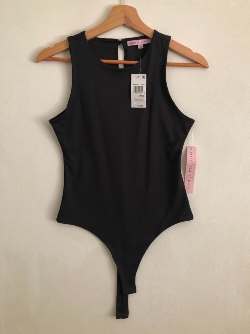 NWT black fitted bodysuit